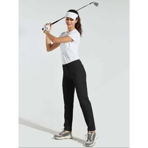 Willit Sports Woman's Golf/Hiking Pants Water Resistant Black Size 4 NWT